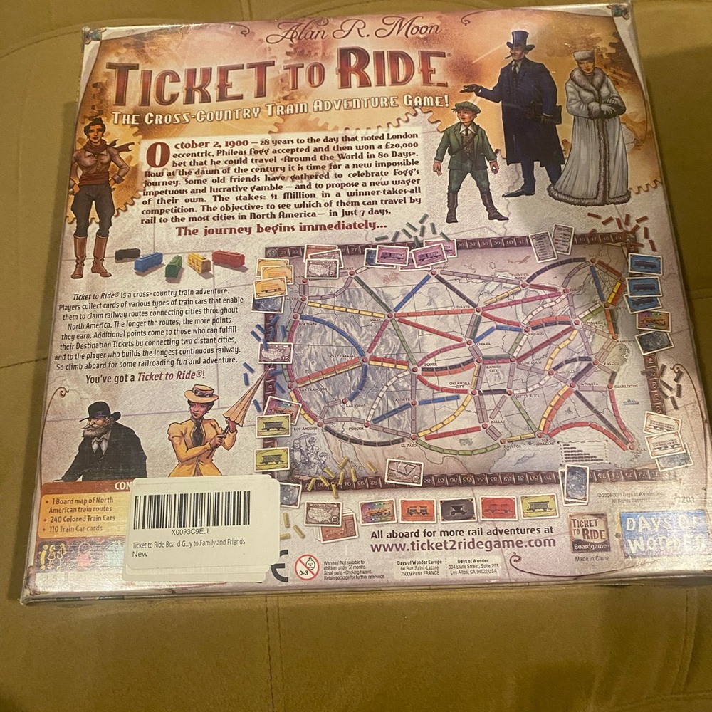 Ticket to Ride Board Game - Unopened - Picture 2 of 2